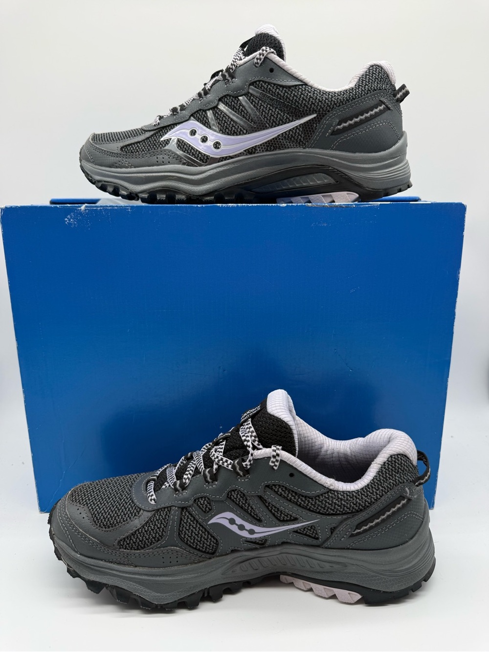 Saucony Grid Escape TR 5 Charbon/Violet Women’s Running Shoes Size US 7,5